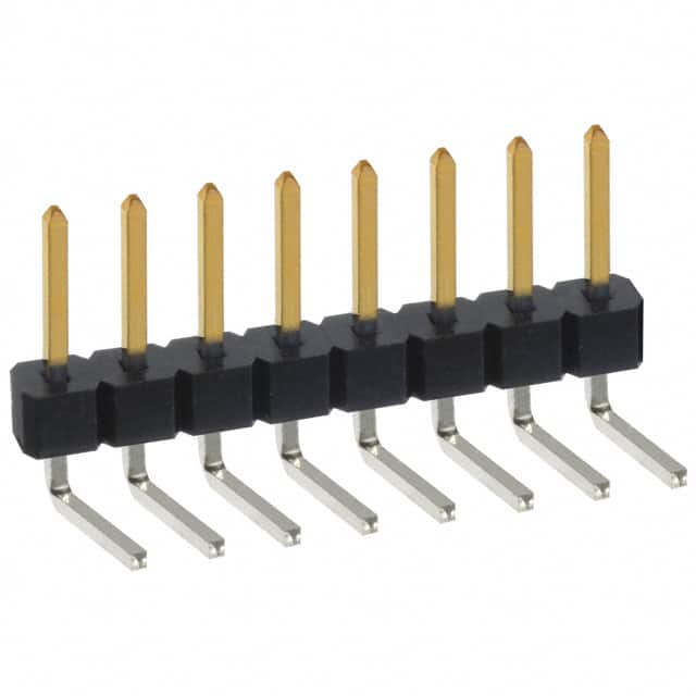 PBC08SBCN Sullins Connector Solutions                                                                    CONN HEADER .100 SINGL R/A 8POS
