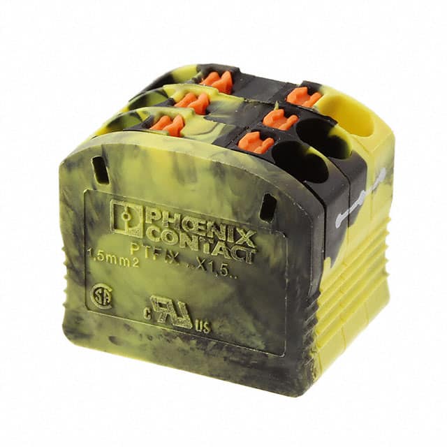 3002906 Phoenix Contact                                                                    DISTRIBUTION BLOCK BLACK/YELLOW