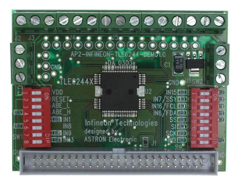 DEMOBOARD TLE 6244X Infineon Technologies                                                                    BOARD DEMO FOR TLE 6244X