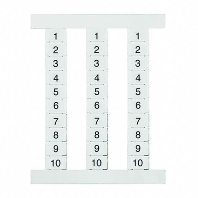 1773330031 Weidmuller                                                                    TERMINAL MARKER WS 12/5 FWZ MKD