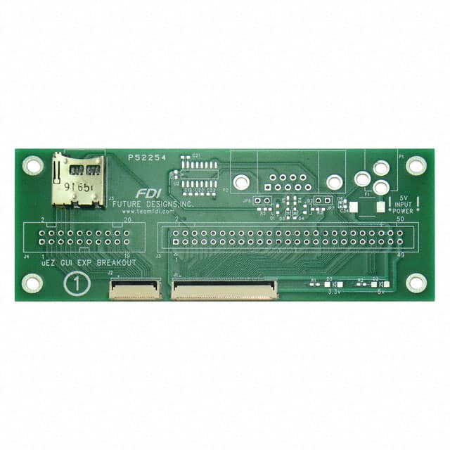 UEZGUI-EXP-BRKOUT Future Designs Inc.                                                                    UEZ GUI BRKOUT MICROSD PWR/RS232