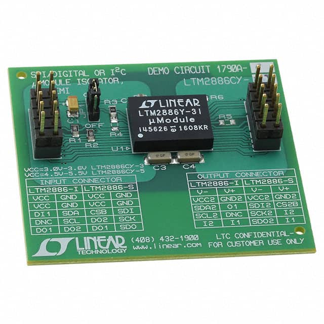 DC1790A-C Linear Technology/Analog Devices                                                                    DEMO BOARD FOR LTM2886-3I