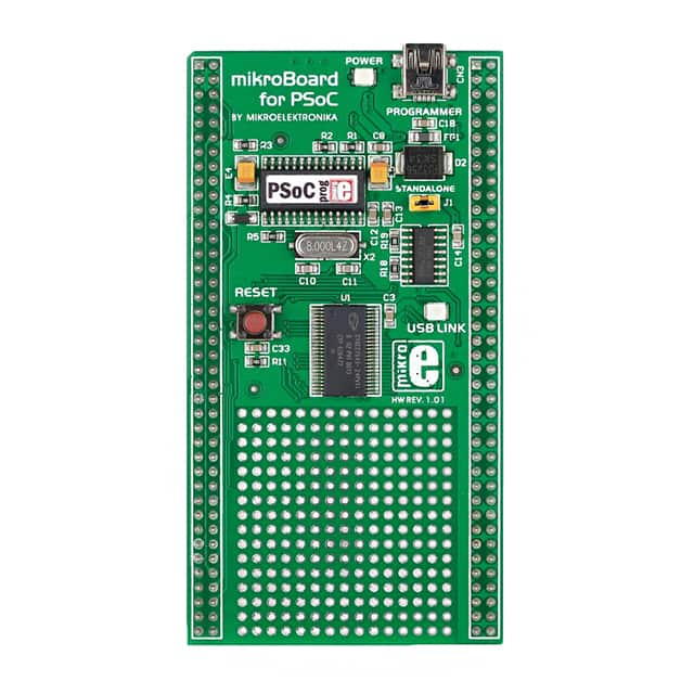 MIKROE-704 MikroElektronika                                                                    MIKROBOARD FOR PSOC CY8C27643