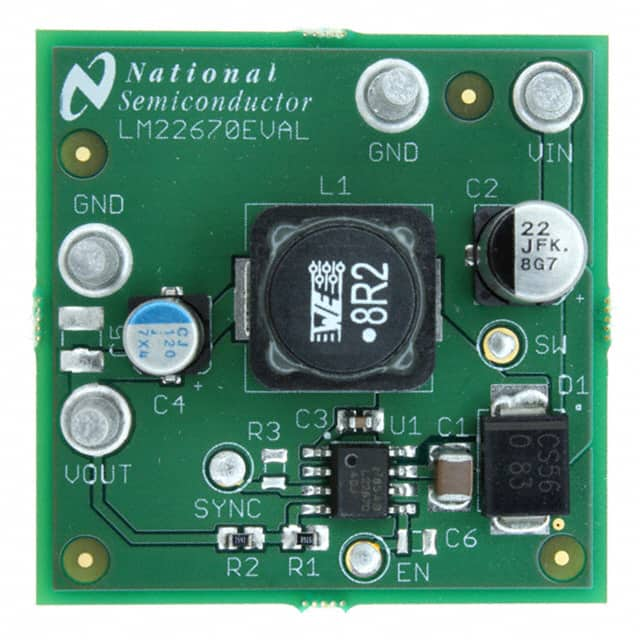 LM22670EVAL Texas Instruments                                                                    BOARD EVALUATION FOR LM22670