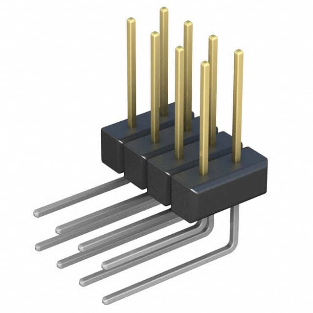 PBC04DBCN Sullins Connector Solutions                                                                    CONN HEADER .100 DUAL R/A 8POS