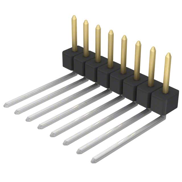 PBC08SBEN Sullins Connector Solutions                                                                    CONN HEADER .100 SINGL R/A 8POS