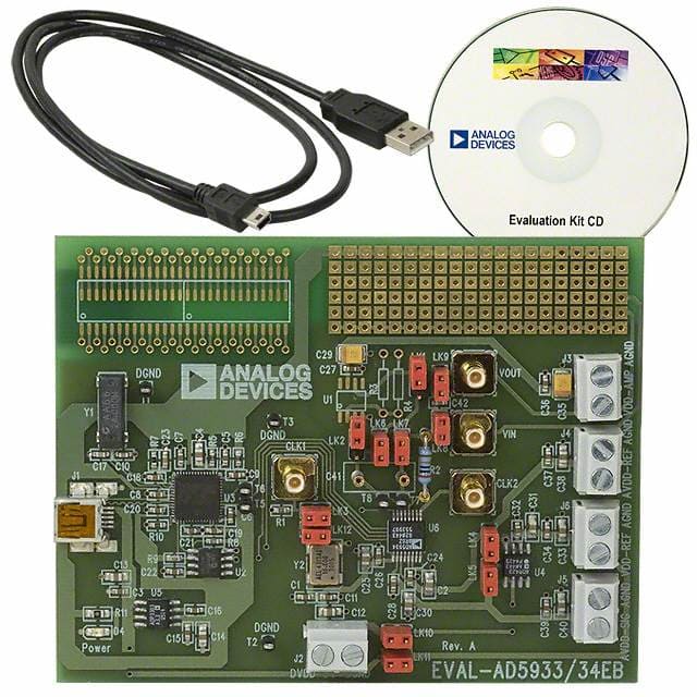 EVAL-AD5934EBZ Analog Devices Inc.                                                                    BOARD EVALUATION FOR AD5934