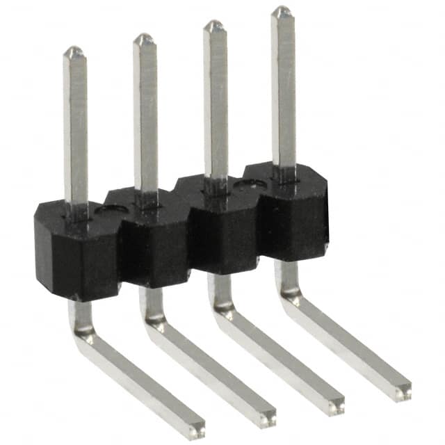 PEC04SBCN Sullins Connector Solutions                                                                    CONN HEADER .100 SINGL R/A 4POS