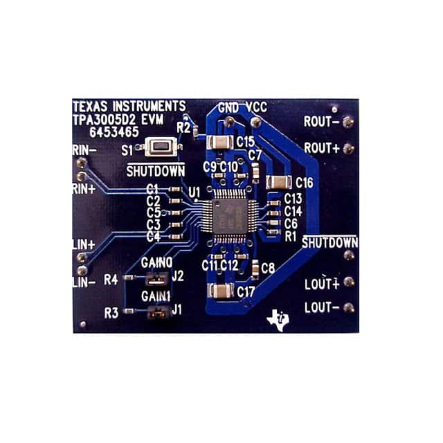 TPA3005D2EVM Texas Instruments                                                                    EVAL MODULE FOR TPA3005D2