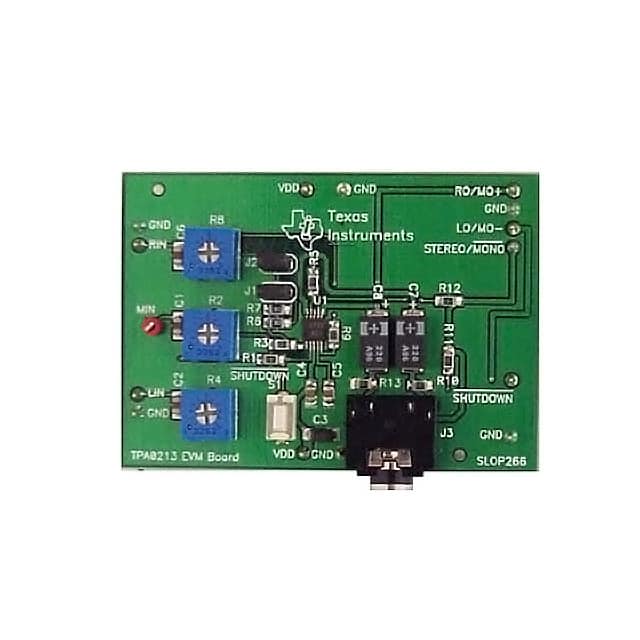 TPA0213EVM Texas Instruments                                                                    EVAL MOD AUDIO PWR AMP TPA0213