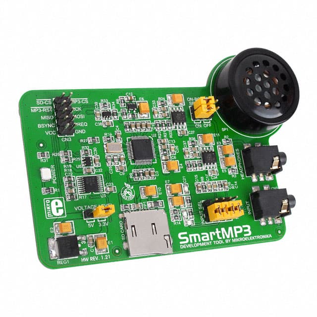 MIKROE-200 MikroElektronika                                                                    BOARD SMARTMP3 ADD-ON