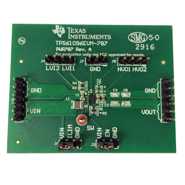 TPS61096EVM-787 Texas Instruments                                                                    EVALUATION MODULE