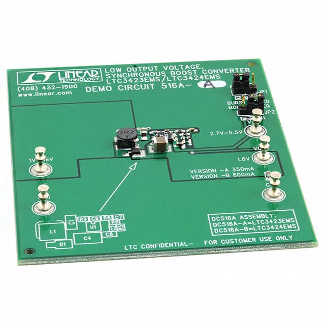 DC516A-A Linear Technology/Analog Devices                                                                    BOARD EVAL FOR LTC3423EMS