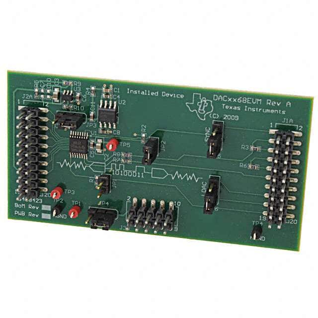 DAC8168EVM Texas Instruments                                                                    EVAL MODULE FOR DAC8168