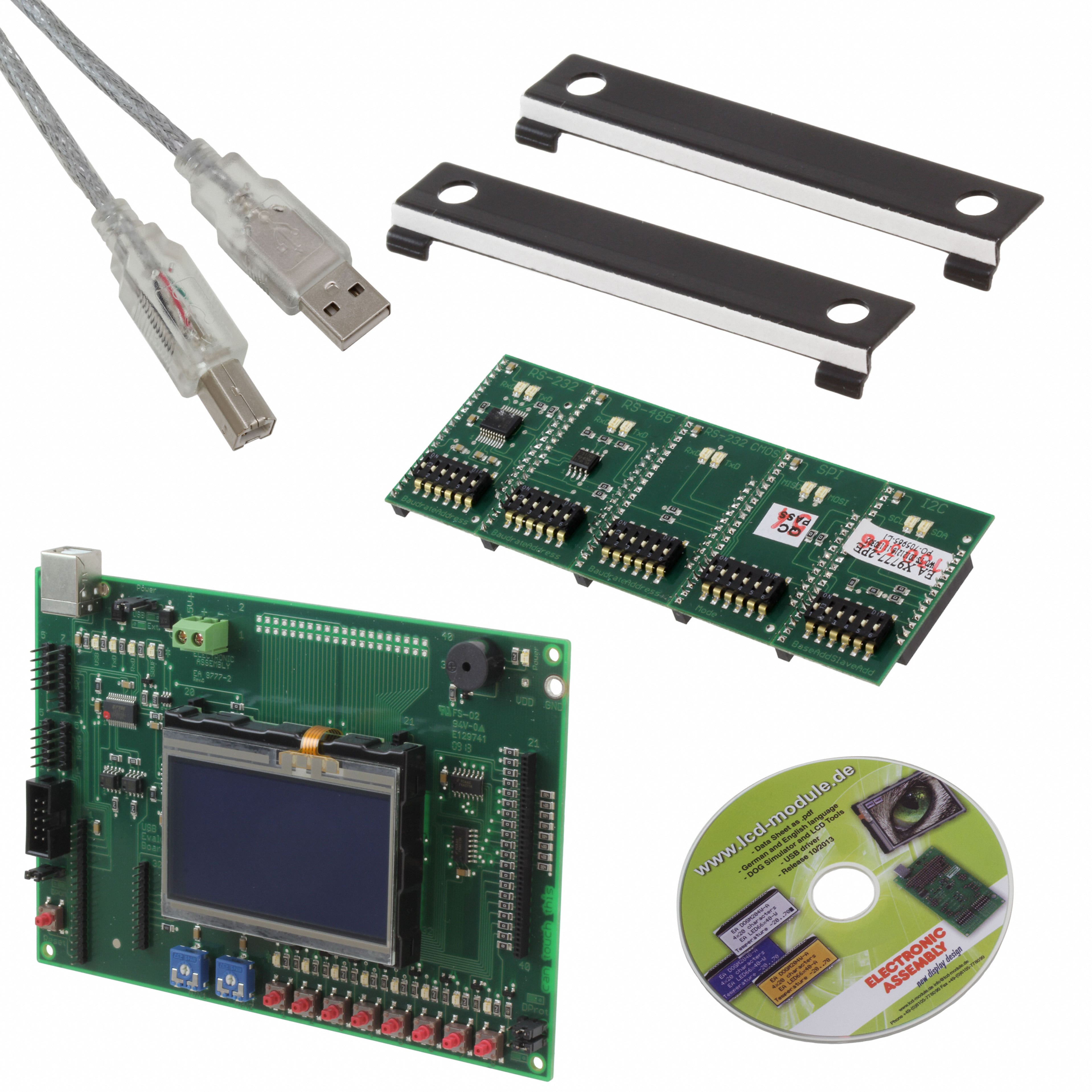 EA EVALEDIP128B Electronic Assembly GmbH                                                                    EVAL BOARD 128X64 LCD EDIP128B