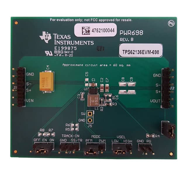 TPS62136EVM-698 Texas Instruments                                                                    EVAIL MOD