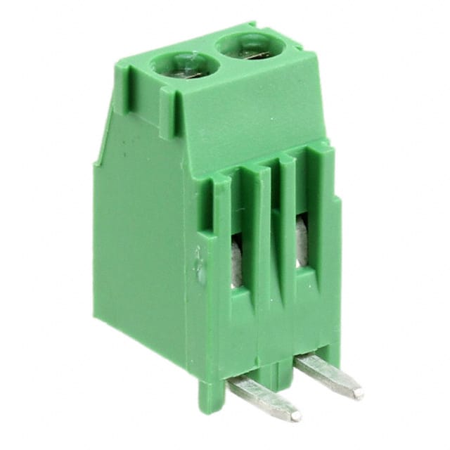 284414-2 TE Connectivity AMP Connectors                                                                    TERM BLOCK RCPT 2POS R/A 3.50MM