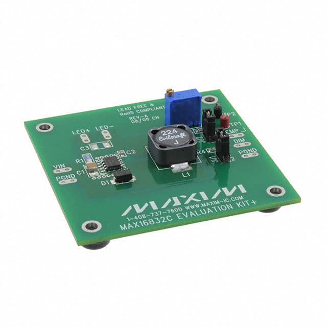 MAX16832CEVKIT+ Maxim Integrated                                                                    KIT EVAL FOR MAX16832C LED DVR