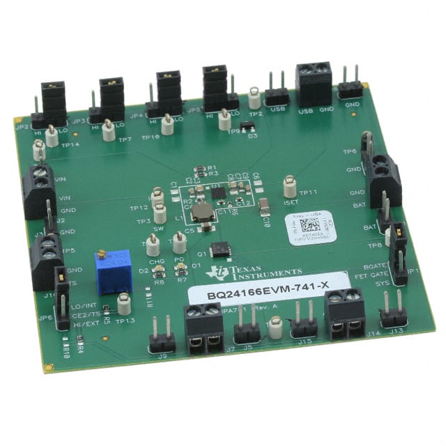 BQ24166EVM-741 Texas Instruments                                                                    EVAL MODULE FOR BQ24166-741