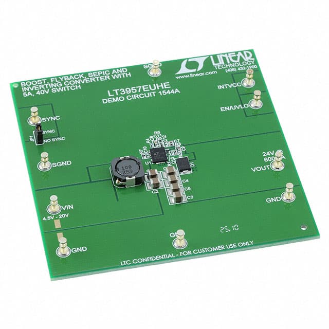 DC1544A Linear Technology/Analog Devices                                                                    BOARD DEMO FOR LT3957EUHE