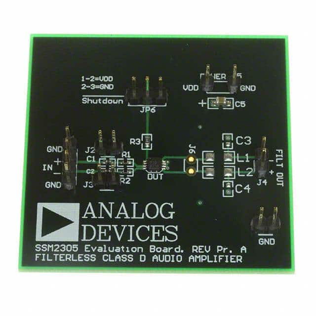 SSM2305-EVALZ Analog Devices Inc.                                                                    BOARD EVAL FOR SSM2305 LFCSP