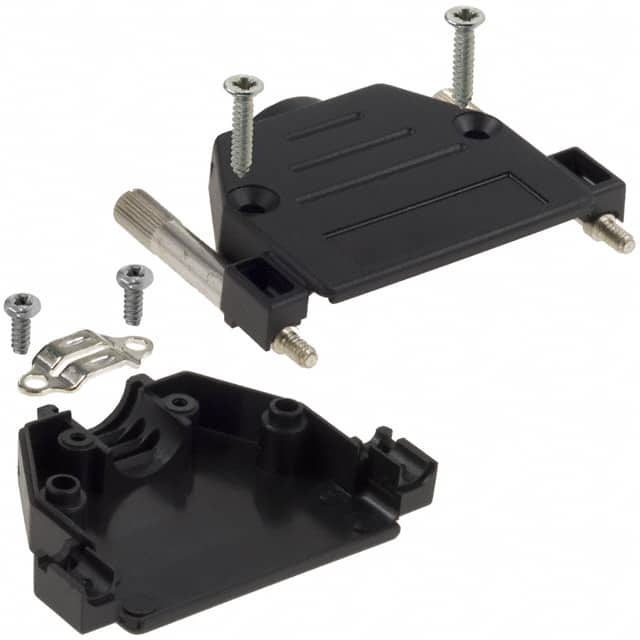 973-025-010-011 NorComp Inc.                                                                    BACKSHELL DB25 STR BLK PLASTIC