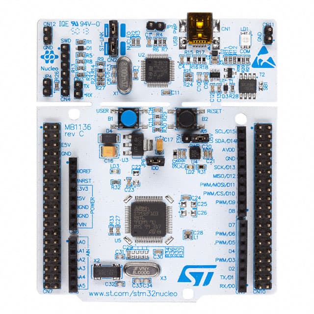 NUCLEO-F030R8 STMicroelectronics                                                                    BOARD NUCLEO STM32F0 SERIES