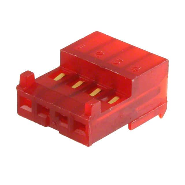 3-644038-4 TE Connectivity AMP Connectors                                                                    CONN RCPT 4POS 22AWG .100 RED