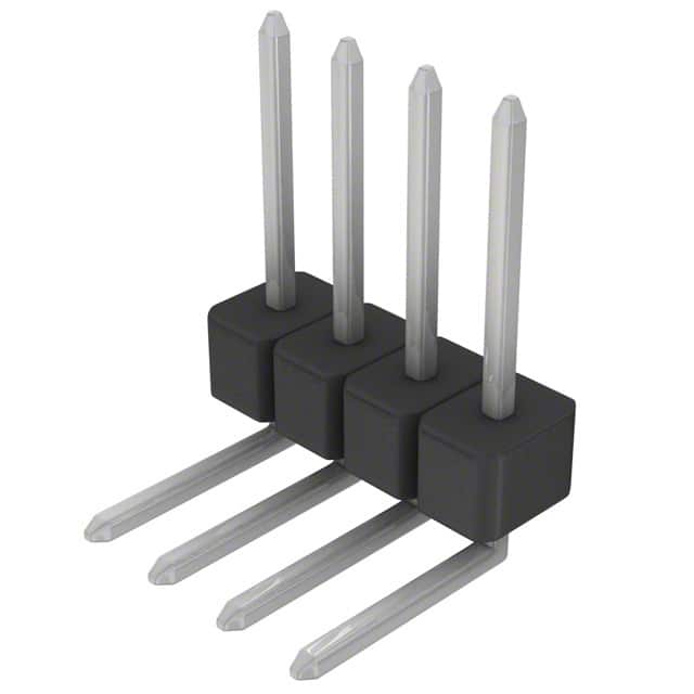 PEC04SGBN Sullins Connector Solutions                                                                    CONN HEADER .100 SINGL R/A 4POS