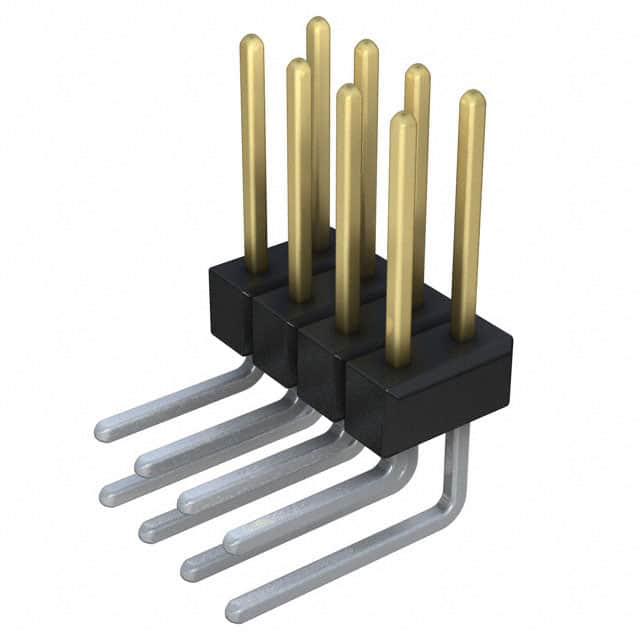 PBC04DGBN Sullins Connector Solutions                                                                    CONN HEADER .100 DUAL R/A 8POS