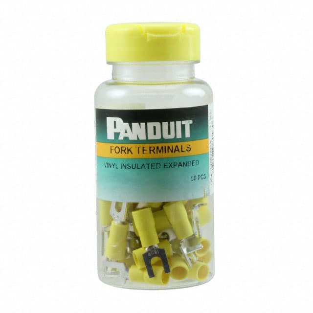 PV10-8FX-L Panduit Corp                                                                    CONN SPADE TERM 10-12AWG #8 YEL