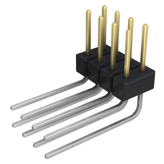 PBC04DBDN Sullins Connector Solutions                                                                    CONN HEADER .100 DUAL R/A 8POS