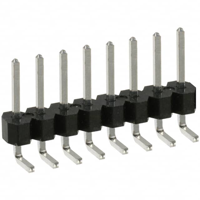 PEC08SBAN Sullins Connector Solutions                                                                    CONN HEADER .100 SINGL R/A 8POS