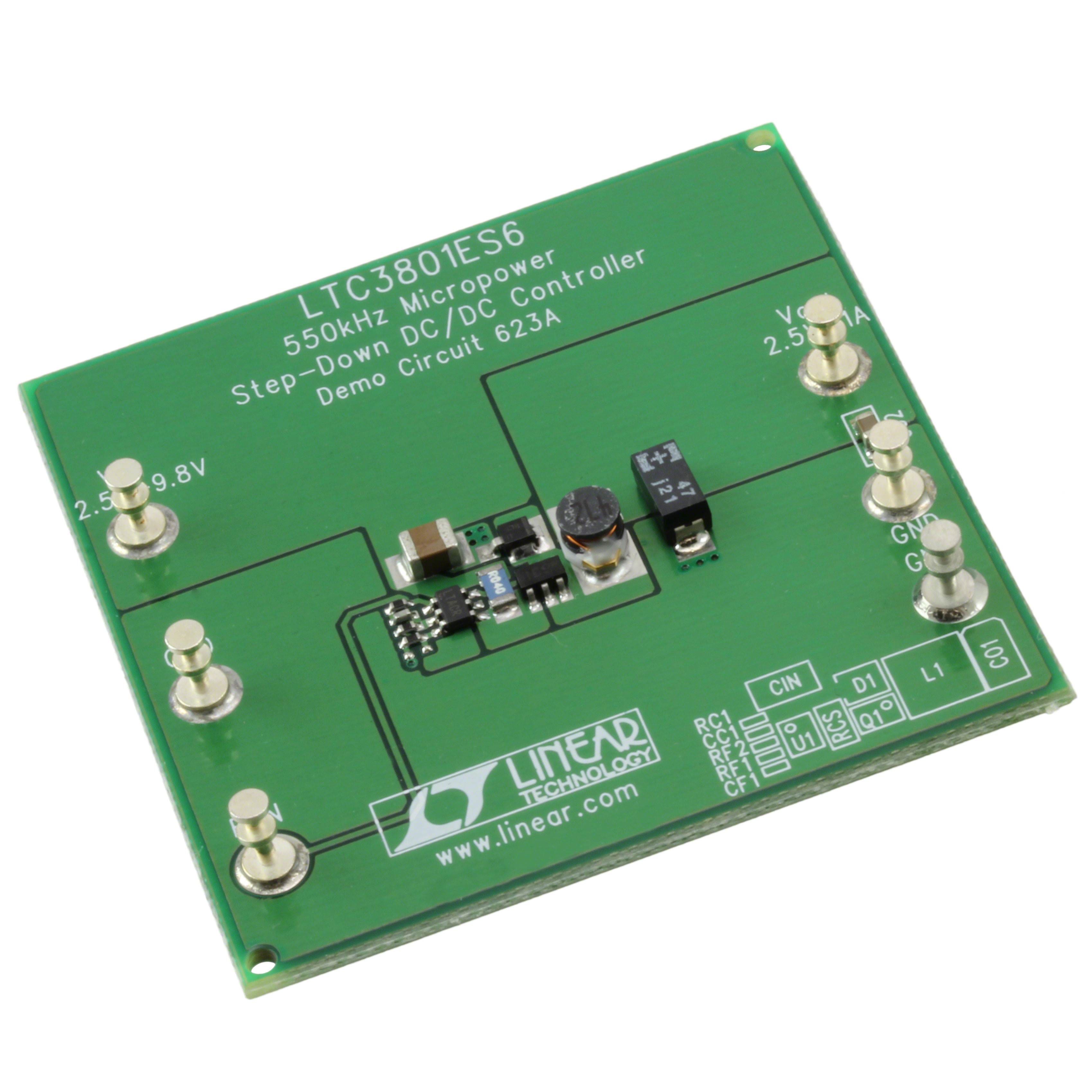 DC623A Linear Technology/Analog Devices                                                                    BOARD EVAL FOR LTC3801ES6