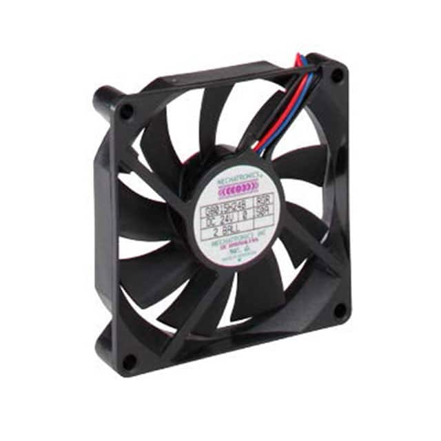 G8015E12B-RGR Mechatronics Fan Group                                                                    FAN AXIAL 80X15MM 12VDC