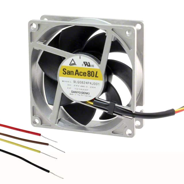 9LG0812P4G001 Sanyo Denki America Inc.                                                                    FAN 80X25MM 12VDC RBLS TACH,PWM