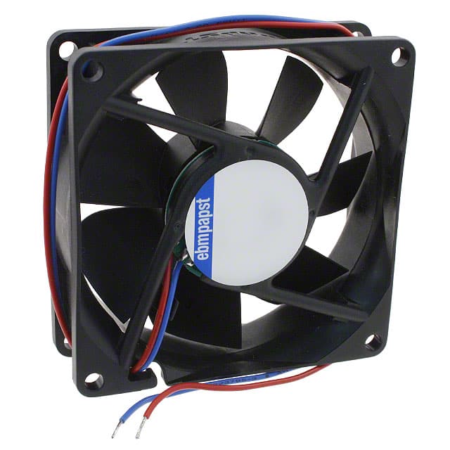 8412N ebm-papst Inc.                                                                    FAN AXIAL 80X25.4MM 12VDC WIRE