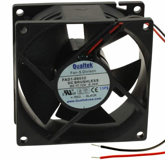 FAD1-08032DBLW12 Qualtek                                                                    FAN AXIAL 80.5X32MM 24VDC WIRE