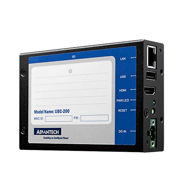 UBC-200CQ-MEA1E Advantech Corp                                                                    COMPUTER ARM I.MX6 1GHZ 2GB DDR3