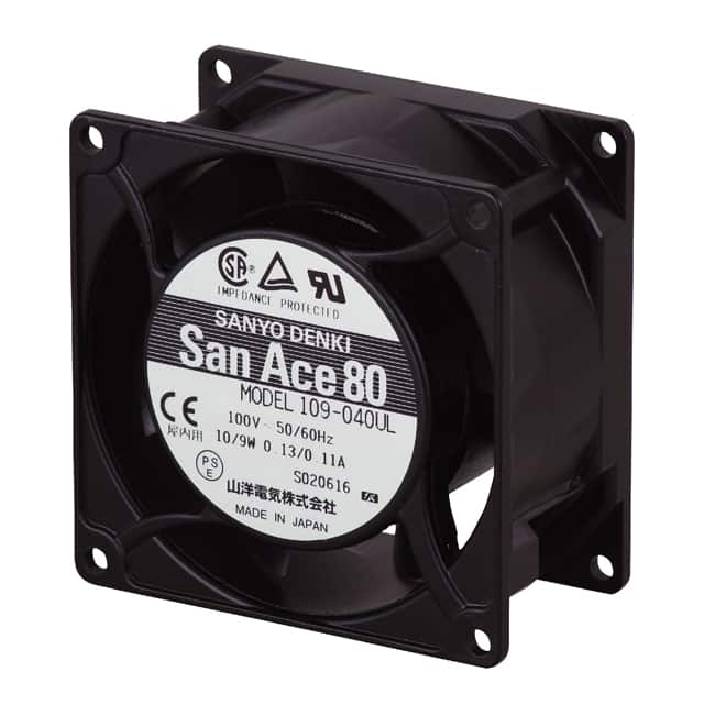 109-033UL Sanyo Denki America Inc.                                                                    FAN 80X42MM 115VAC