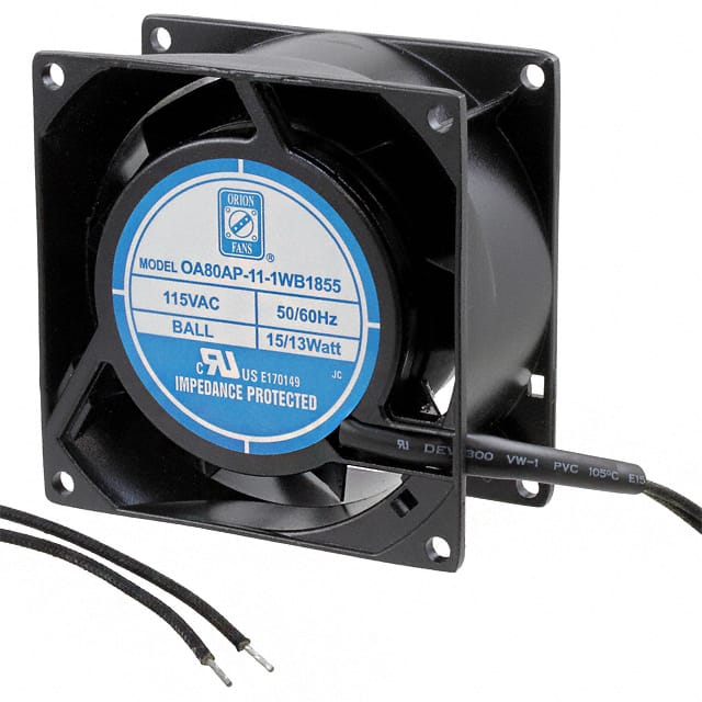 OA80AP-11-1WB1855 Orion Fans                                                                    FAN AXIAL 80X38MM 115VAC WIRE