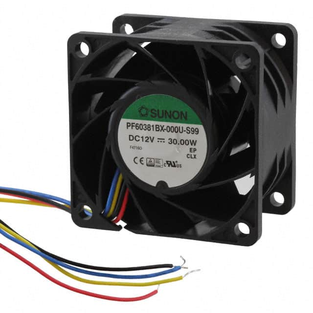 PF60381BX-000U-S99 Sunon Fans                                                                    FAN AXIAL 60X38MM 12VDC WIRE