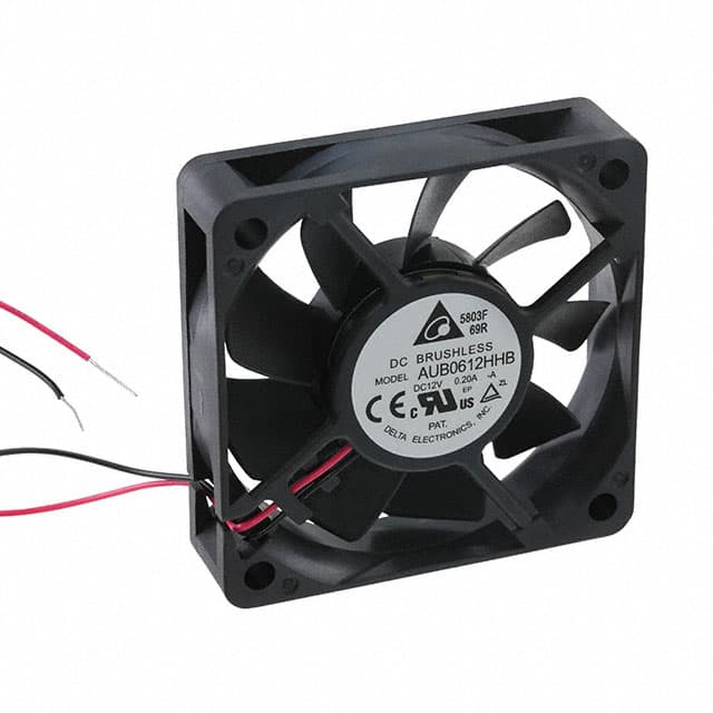 AUB0612HHB-A Delta Electronics                                                                    FAN AXIAL 60X60X15MM 12V WIRE