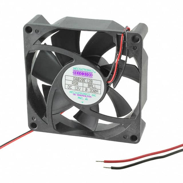 G8020E12B-RSR Mechatronics Fan Group                                                                    FAN AXIAL 80X20MM 12VDC