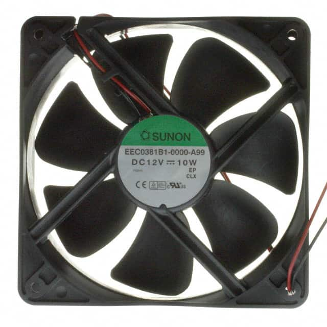 EEC0381B1-000U-A99 Sunon Fans                                                                    FAN AXIAL 120X38MM 12VDC WIRE