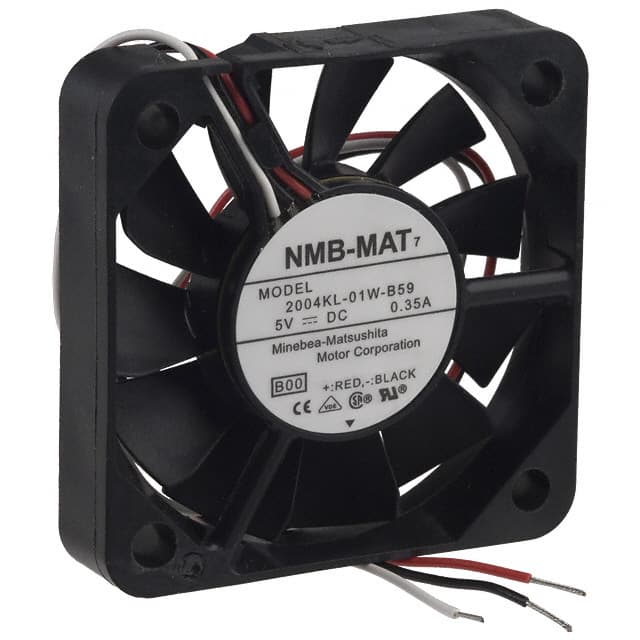 2004KL-01W-B59-B00 NMB Technologies Corporation                                                                    FAN AXIAL 50X10MM BALL 5VDC WIRE