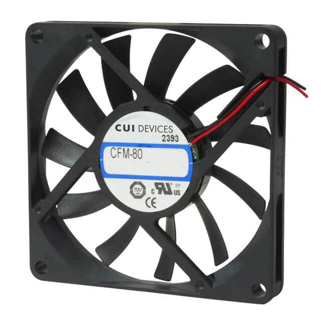 CFM-8010-13-11 CUI Inc.                                                                    DC AXIAL FAN, 80 MM SQUARE, 10 M