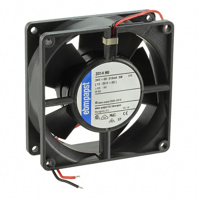 3314HU ebm-papst Inc.                                                                    FAN AXIAL 24VDC 92X32MM IP68