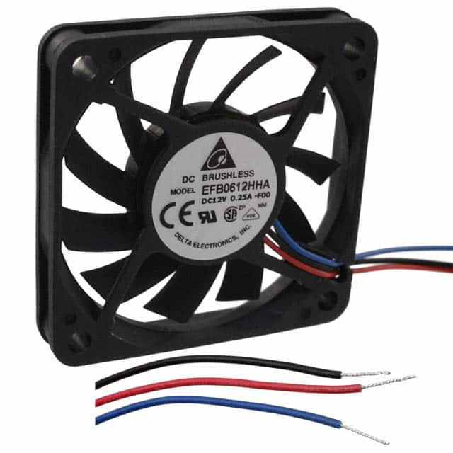 EFB0612HHA-F00 Delta Electronics                                                                    FAN AXIAL 60X10MM 12VDC WIRE