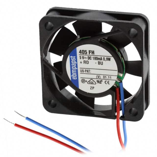 405FH ebm-papst Inc.                                                                    FAN AXIAL 40X10MM 5VDC WIRE